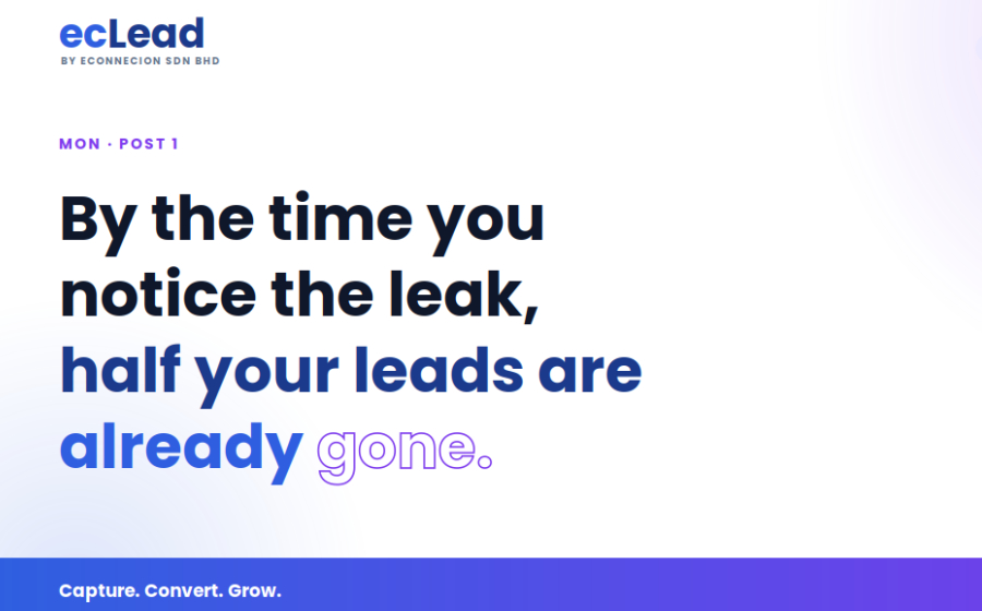 eC Lead CRM dashboard preview